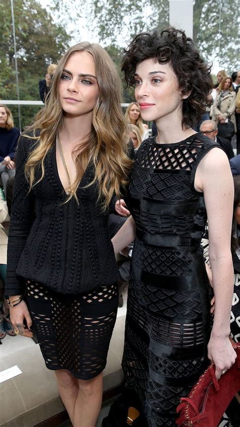 annie clark cara delevingne burberry|Cara and Annie Clark were the perfect couple at London Fashion .